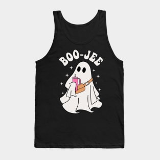 Spooky Season Cute Ghost Halloween Costume Boujee Boo-Jee Tank Top